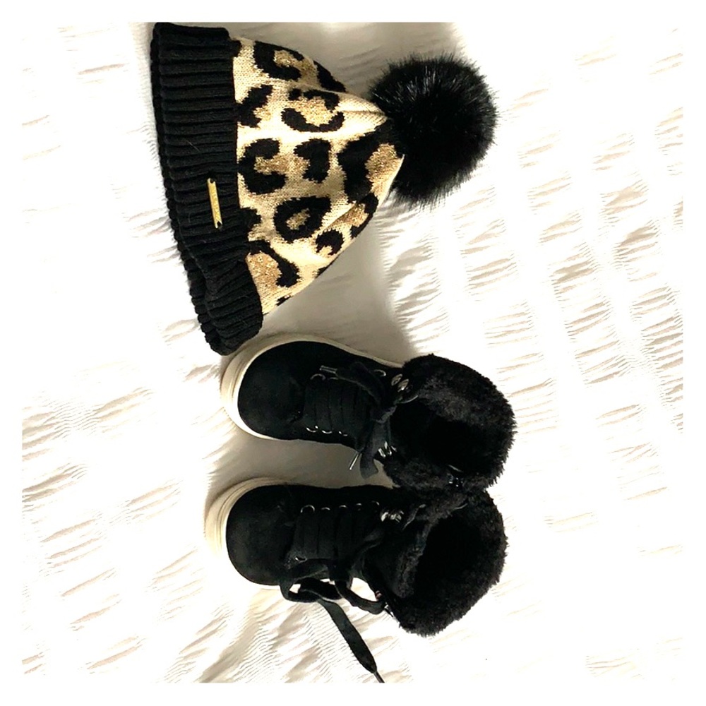 River Island hat and boots toddler